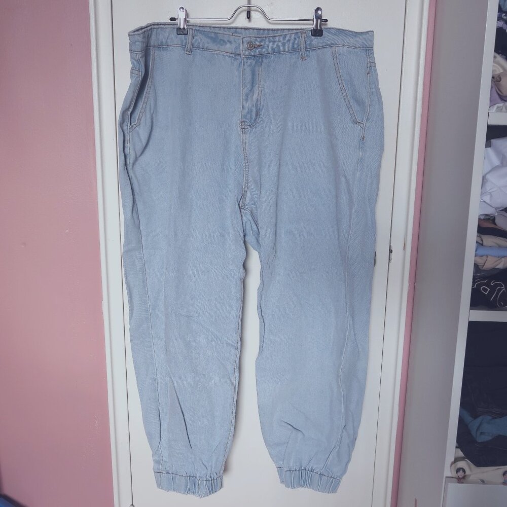 Plus High Waist Jogger Jeans  4XL(US 20)